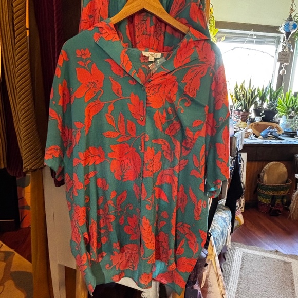 Easel Floral Shirt & Short Set - Picture 1 of 2